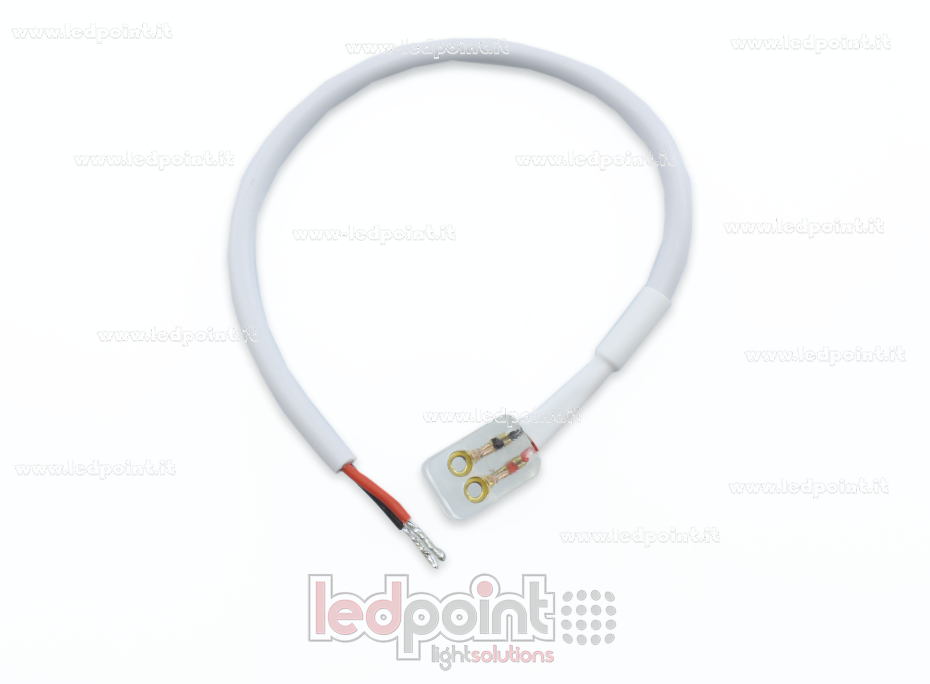 Conector con cable de 20cm para tiras de led COB 230V PCB 8mm CM-230-CCO-W20-8