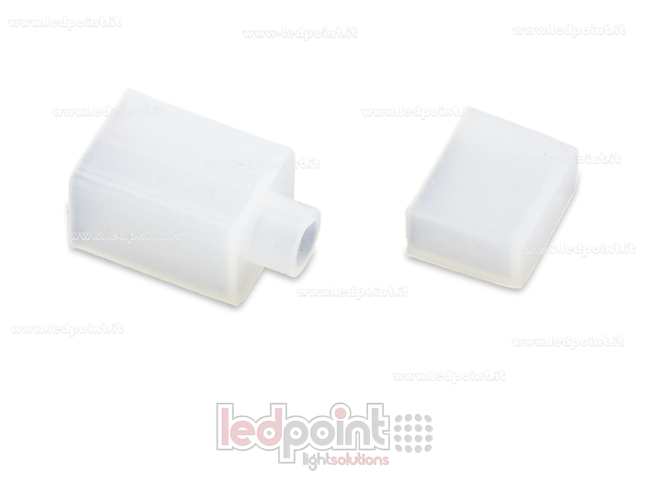 Conector con cable de 20cm para tiras de led COB 230V PCB 8mm CM-230-CCO-W20-8