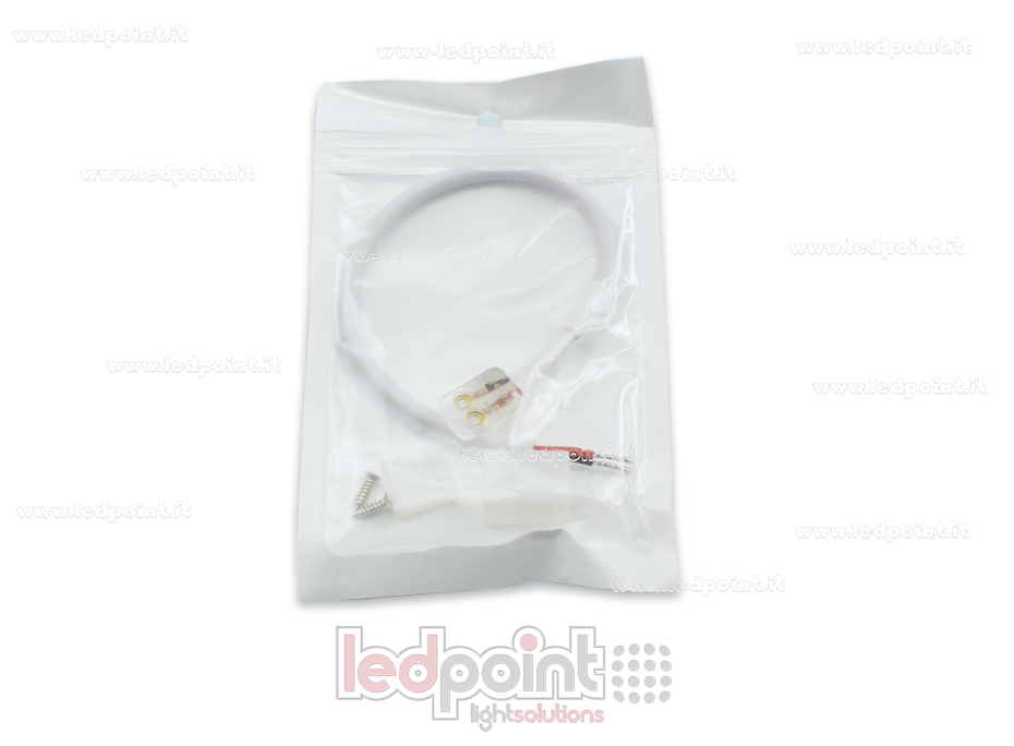 Conector con cable de 20cm para tiras de led COB 230V PCB 8mm CM-230-CCO-W20-8