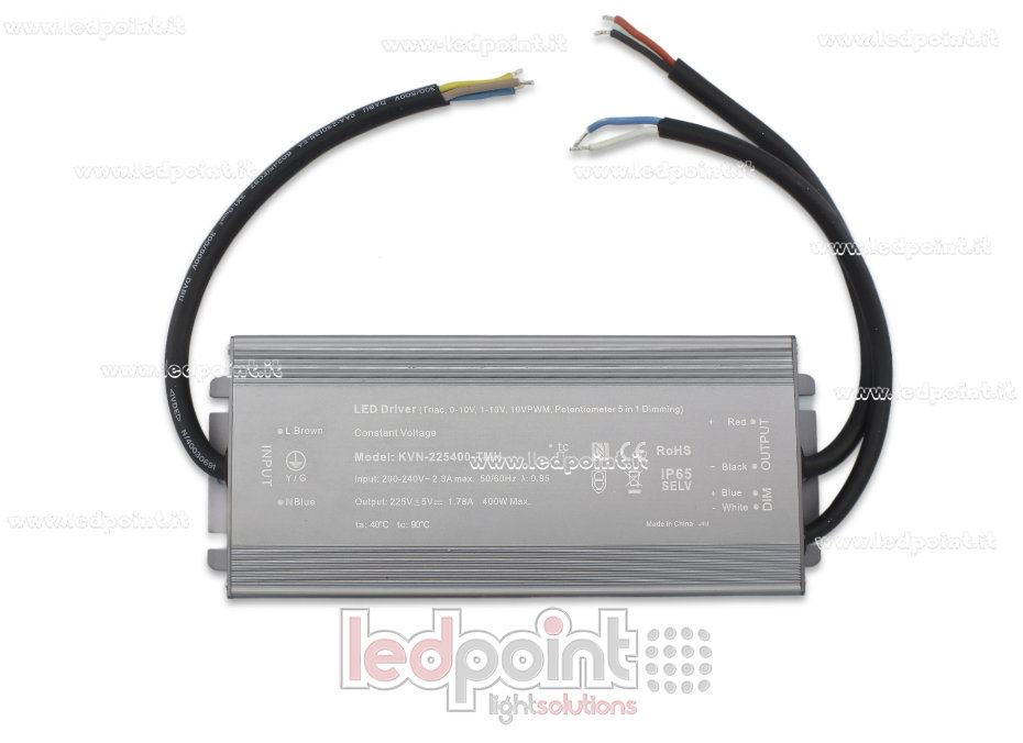 Tapa para perfil en aluminio para tiras de led CMP-DR-AC-400W