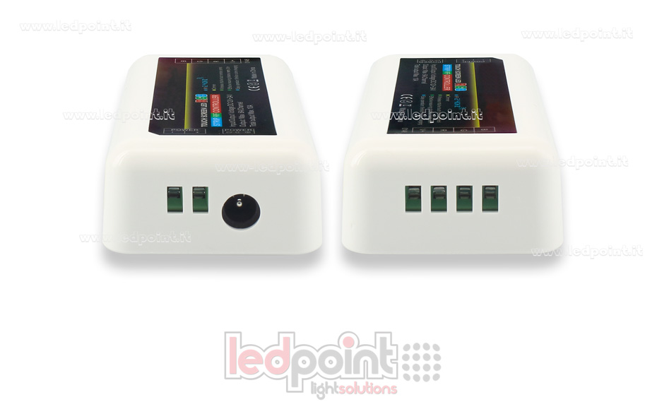 Controller RGB 4 zone 12/24V, max. 10A, versione 2.0 CT-RGB-182-RF241v2B Controller RGB 4 zone 12/24V, max. 10A, versione 2.0 CT-RGB-182-RF241v2B