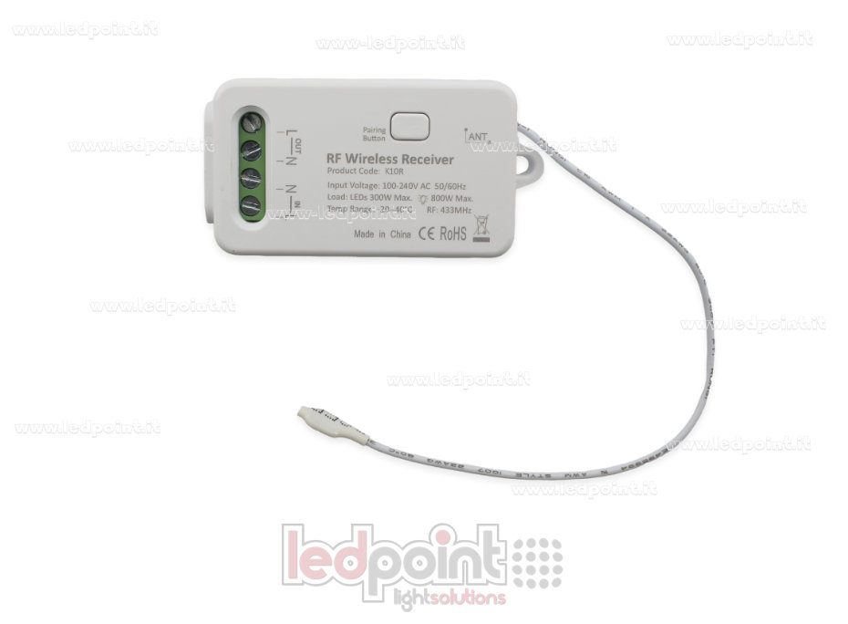 Controlador monocromático 110/230V, RF 433Mhz, no regulable CTC-KN01-A1