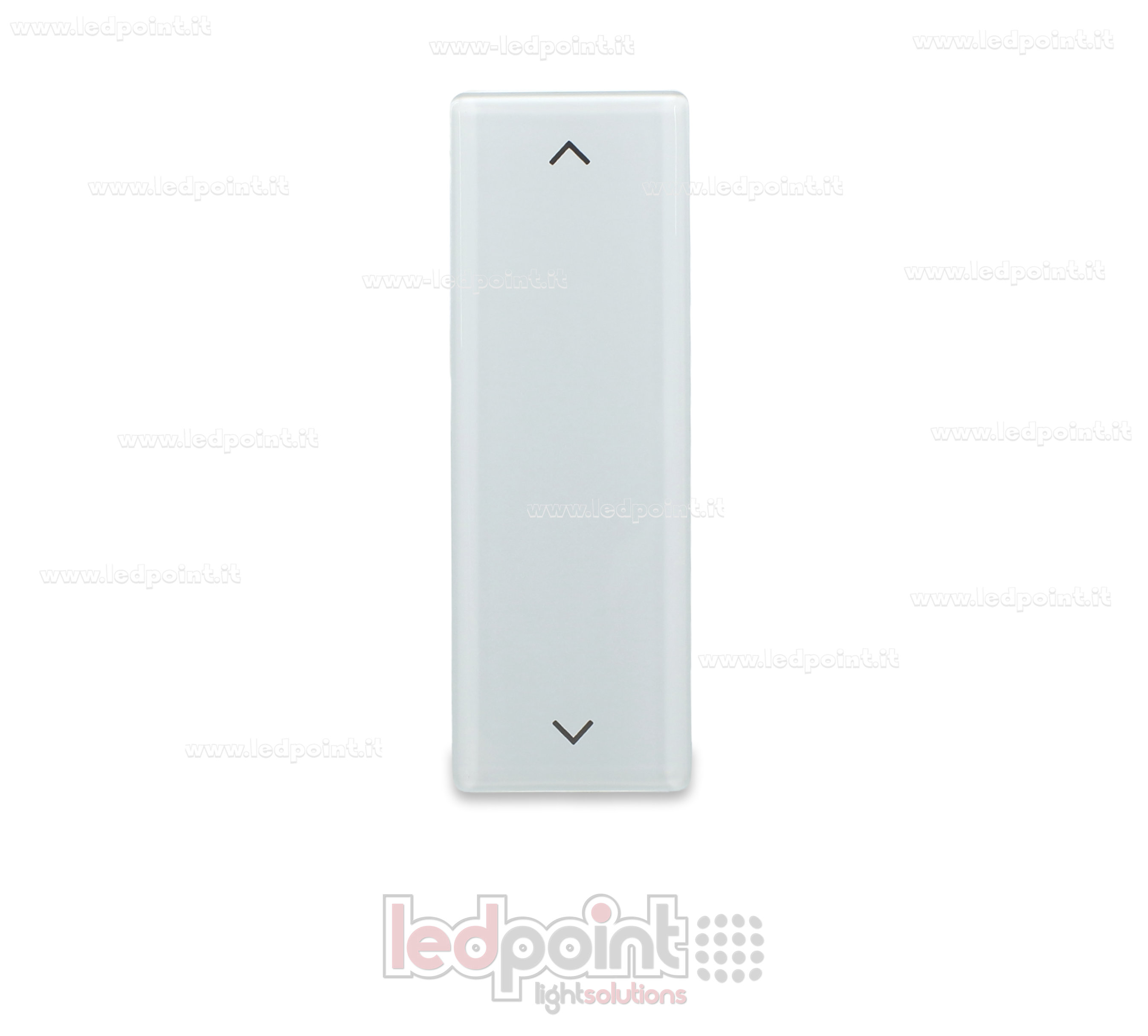 Mando de pared de cristal blanco 86x28mm con 2 botones, 433Mhz CTR-KN02-PW-G