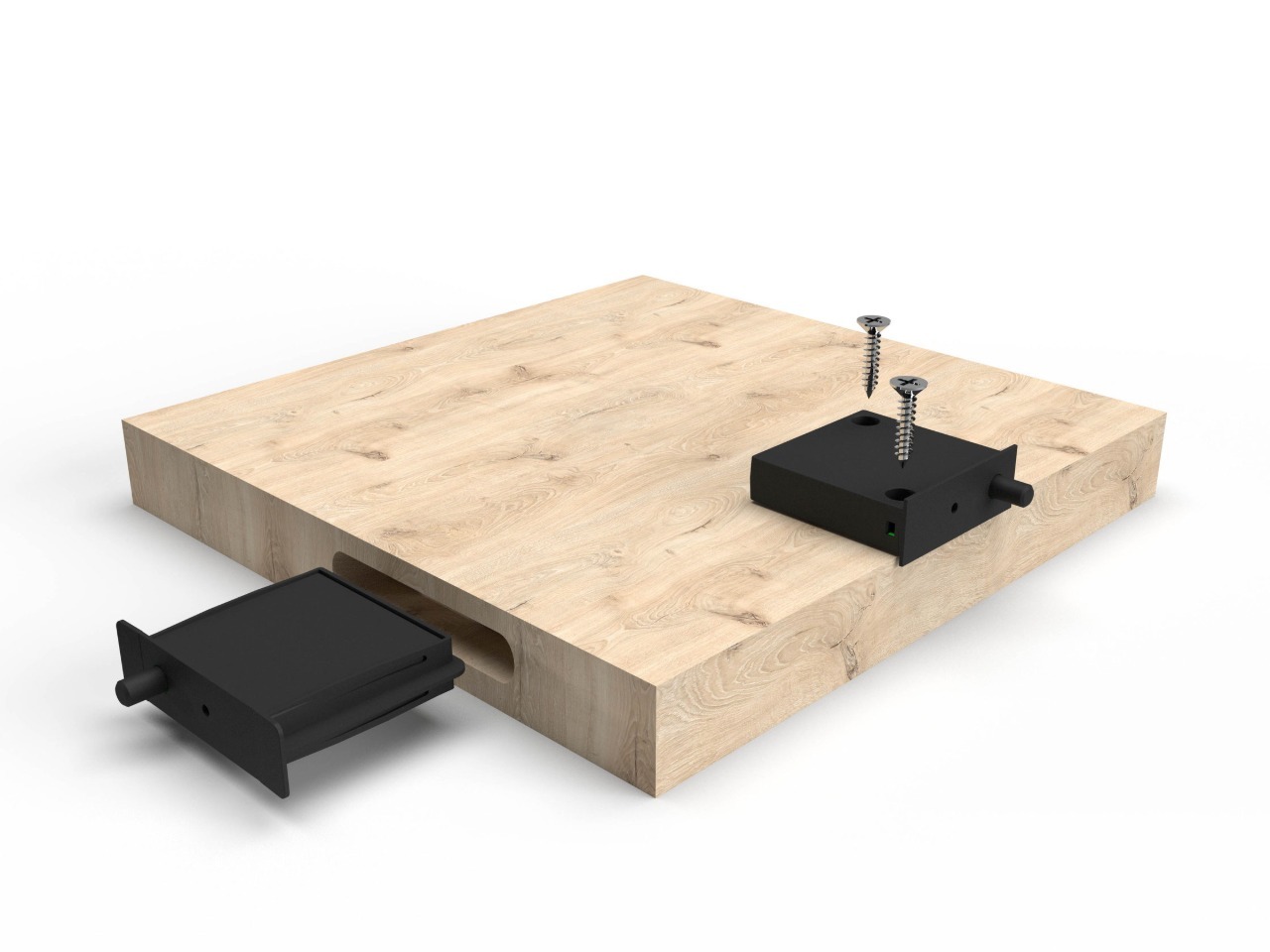 Interruptor de puerta inalámbrico y sin batería, Negro, RF 433Mhz EB-D4 Interruptor de puerta inalámbrico y sin batería, Negro, RF 433Mhz EB-D4