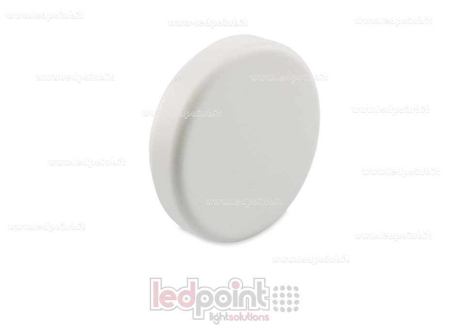 Botón de pared redondo de 60 mm de diámetro, blanco, autoalimentado EB-EQ7154-W