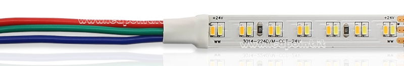 Tira de led 3014 24V IP20 2600-6500K 112+112led/m F52-CCT-224422