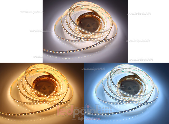 Tira de led 3014 24V IP20 2600-6500K 112+112led/m F52-CCT-224422