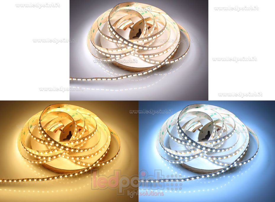 Tira de led 2835 24V IP20 2700-6500K 120+120led/m F52-CCT-240D22