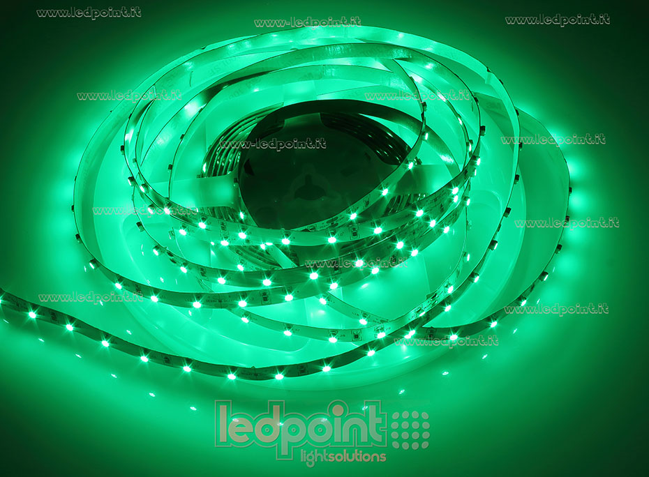 Tira de led 3528 24V IP20 520-525nm 60led/m F52-GRE-060342