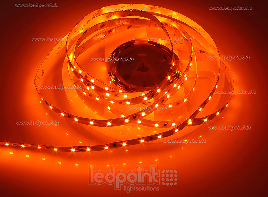 Tira de led 2835 24V IP20 605-615nm 60led/m F52-ORA-060812