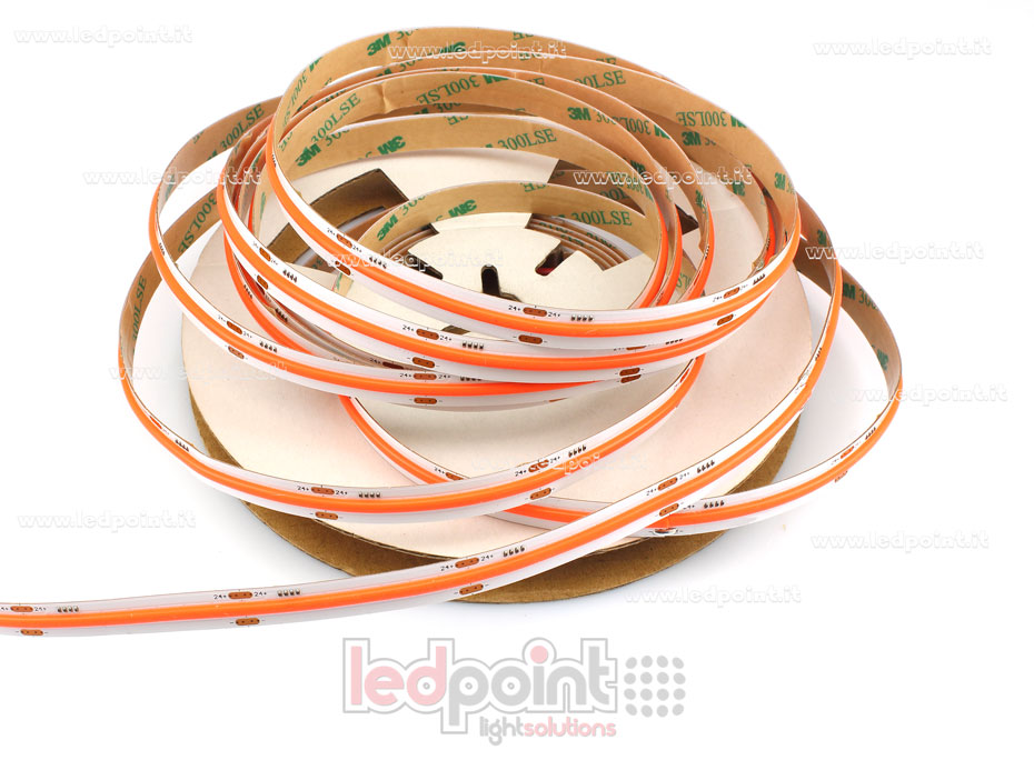 Tira de led COB 24V IP20 Rojo 528led/m F52-RED-528OS2