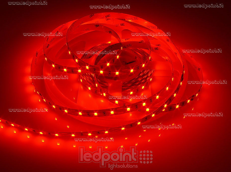 Tira de led 2835 12V IP20 620-625nm 60led/m F52-RED-60811