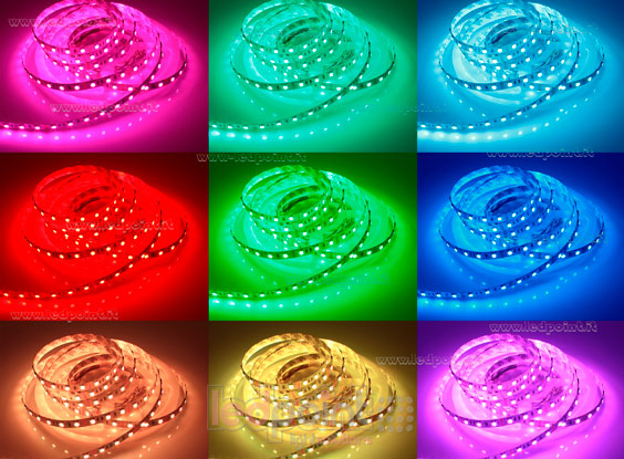 Tira de led 5050 24V IP20 RGB 60led/m F52-RGB-60522