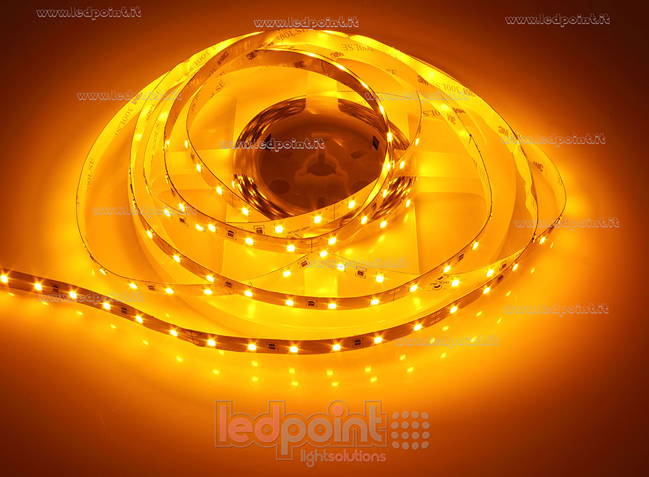 Tira de led 2835 24V IP20 590-595nm 60led/m F52-YEL-060812