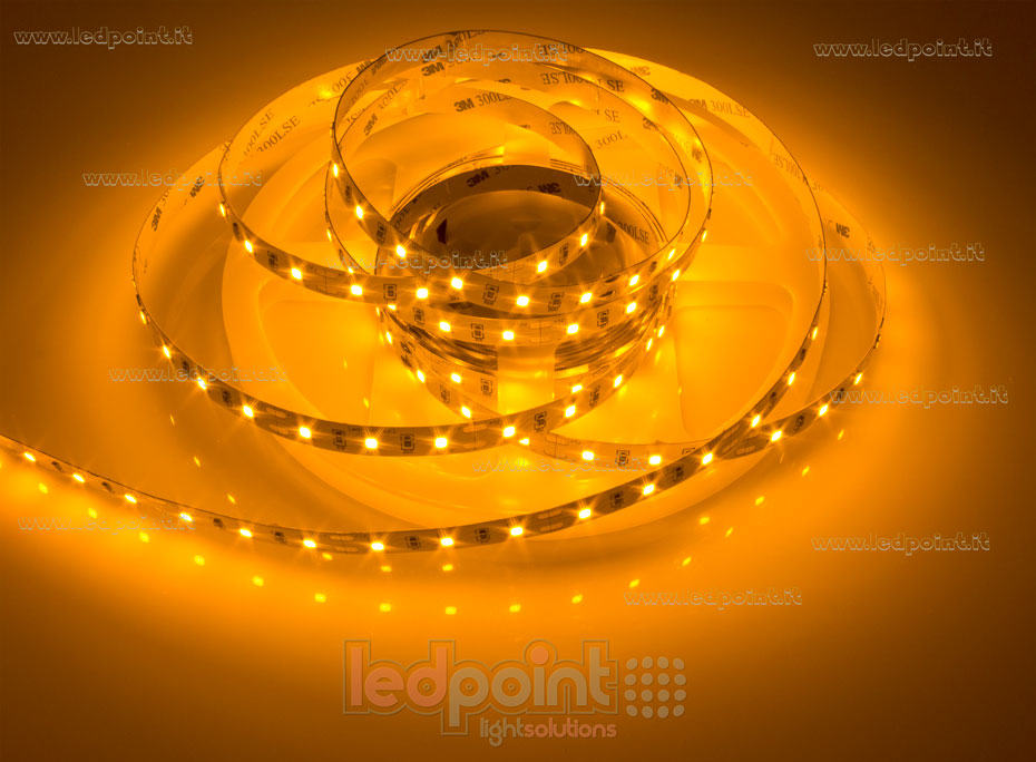 Tira de led 2835 12V IP20 590-595nm 60led/m F52-YEL-60811