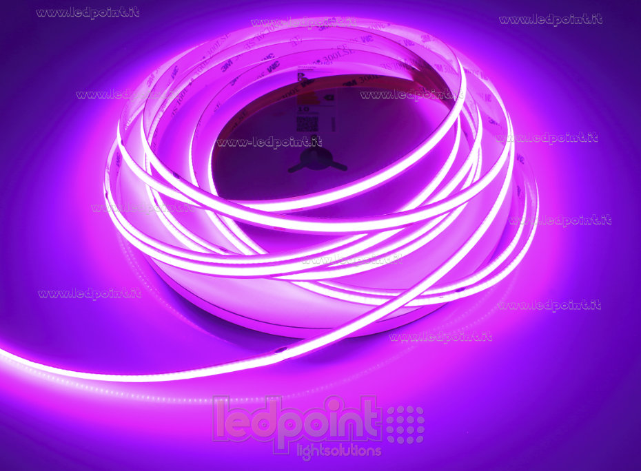 Tira de led COB 24V IP20 %COLORE% 480led/m FA2-PUR-480OR2