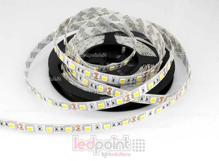 Tira de led 5050 12V IP20 2800-3200K 60led/m HOBBY-F5-300-6051