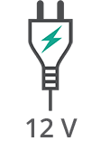 Voltaje de la tira LED: 12V