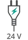 Voltaje de la tira LED: 24V