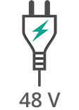 Voltaje de la tira LED: 48V