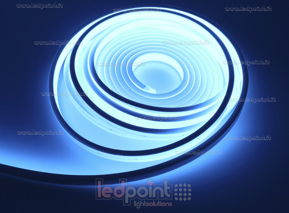 Tira de led 2025 24V IP67 Azul hielo 264led/m L52-IBLW-264N12