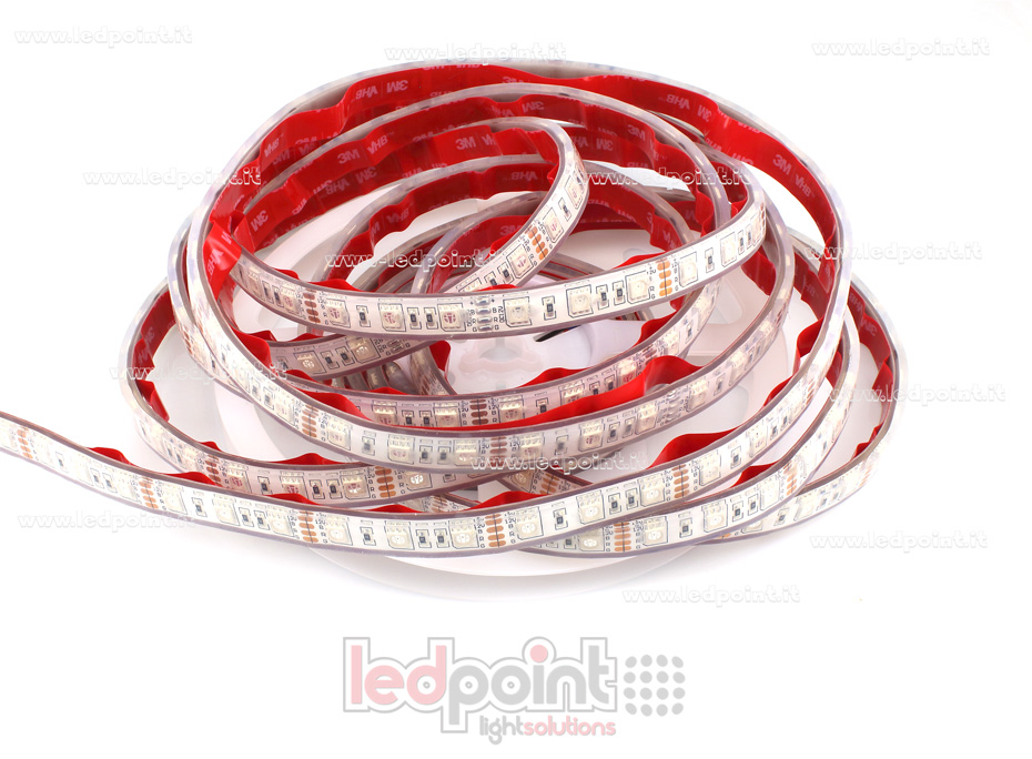 Tira de led 5050 12V IP67 RGB 60led/m L52-RGBT-060521