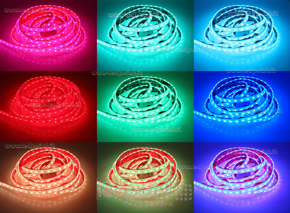 Tira de led 5050 12V IP67 RGB 60led/m L52-RGBT-060521