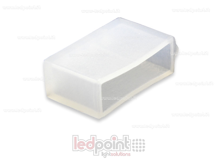 Tapa para perfil en aluminio para tiras de led Lx-ENC-12-W2