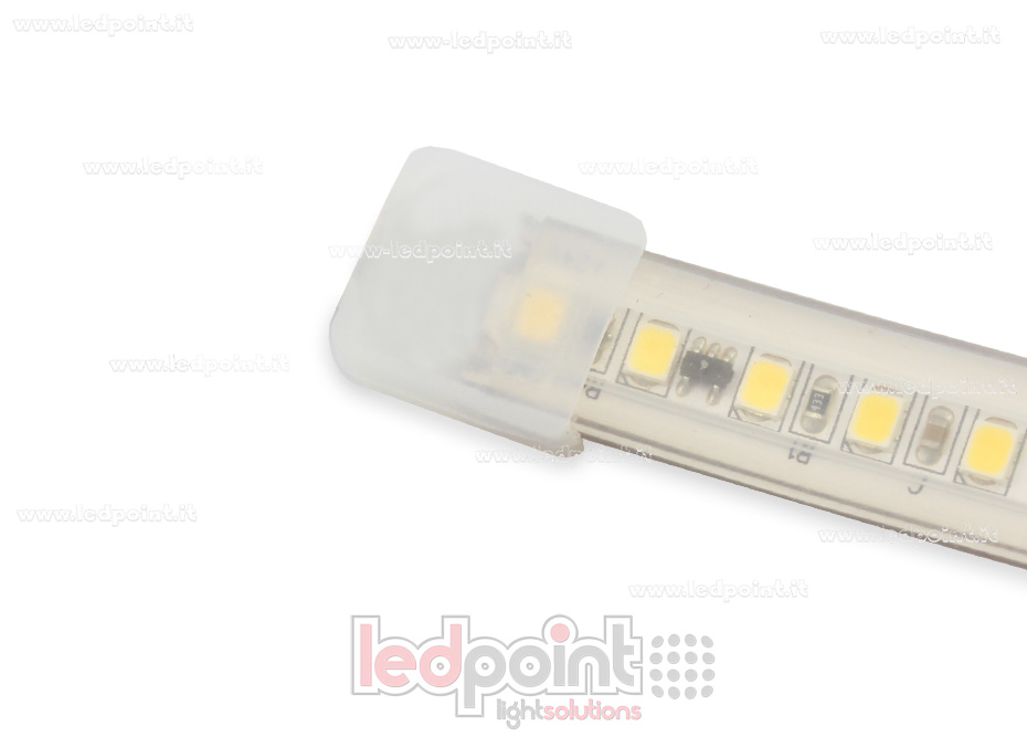 Tapa para perfil en aluminio para tiras de led Lx-ENC-230-N