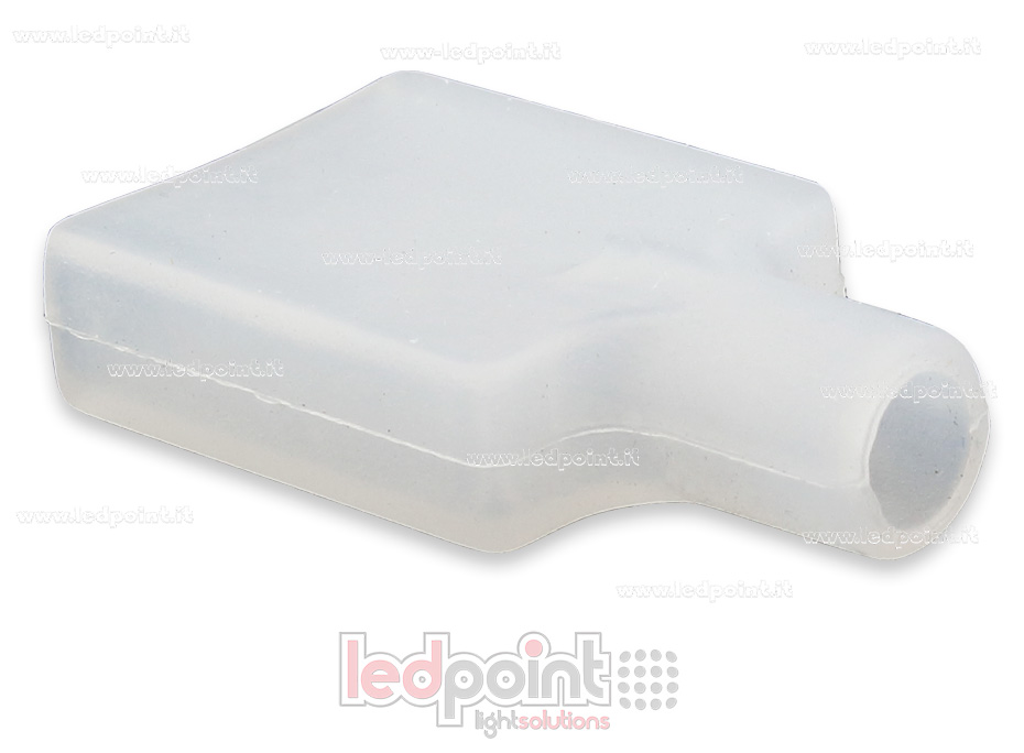 Tapa para perfil en aluminio para tiras de led Lx-ENC-230-W