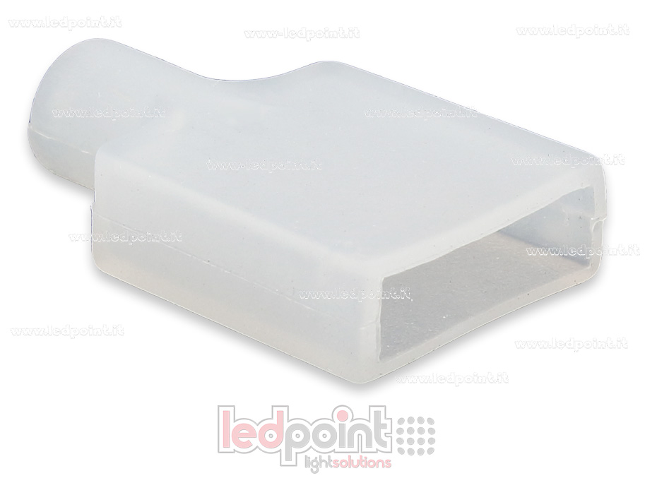 Tapa para perfil en aluminio para tiras de led Lx-ENC-230-W