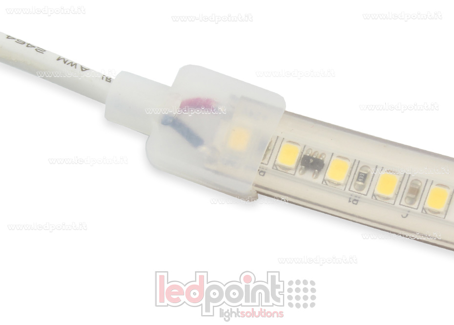 Tapa para perfil en aluminio para tiras de led Lx-ENC-230-W