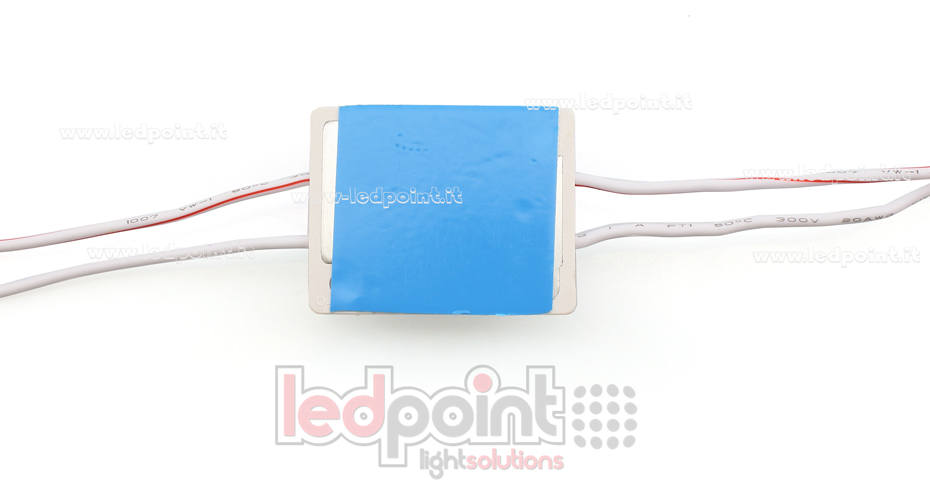 Módulo led 3030 Philips 2,4W 12V, blanco cálido 2700-3300K, IP65 con lente 18°*45° ModD-300-01EP1