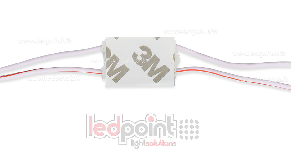 Módulo led 2835, 0,36W 12V, blanco frío 6000-6500K, IP65 con lente 160° ModD-600-0181/0.36