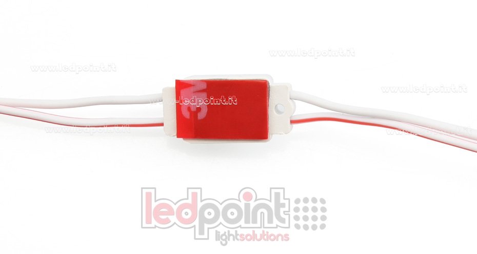 Minimódulo led 2835, 0,36W 12V, blanco frío 6000-7000K, IP65 con lente 168°*147° ModD-600-01821-mini