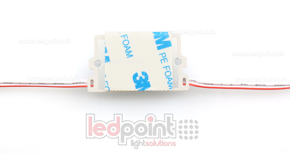 Módulo led 2835, 1,4W 24V, blanco frío 6000-6500K, IP65 con lente 18°*50° ModD-600-01832/1.4
