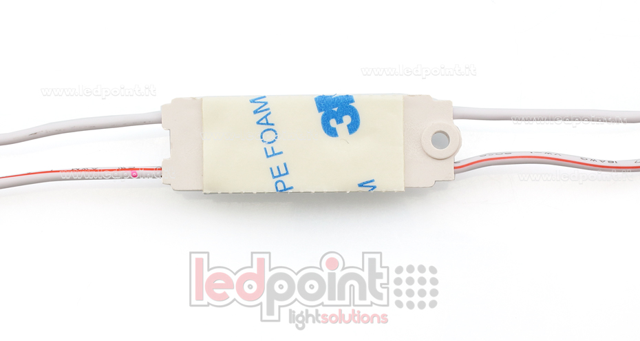 Módulo led 2835, 0,72W 24V  blanco frío 6000-6500K, IP65 con lente 175° ModD-600-02832