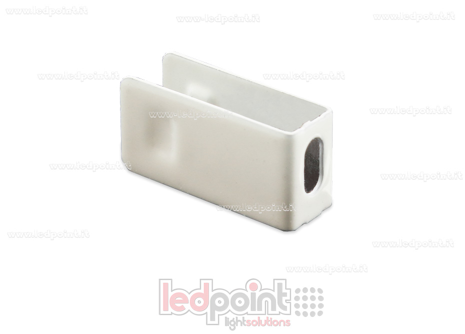 Clip de cierre para tapa final de Neon Flex 4x8,8mm N4S1-ENC-CLP