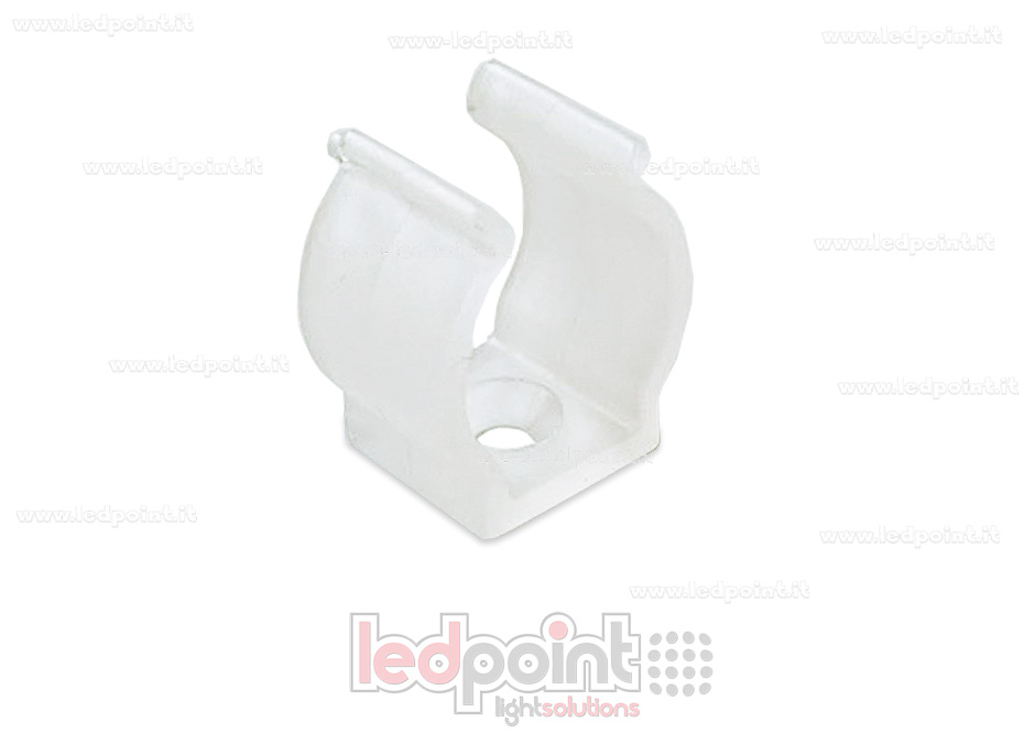 Grapa de montaje para Led Neon Flex 15mm redondo NE15RR-ACL Grapa de montaje para Led Neon Flex 15mm redondo NE15RR-ACL