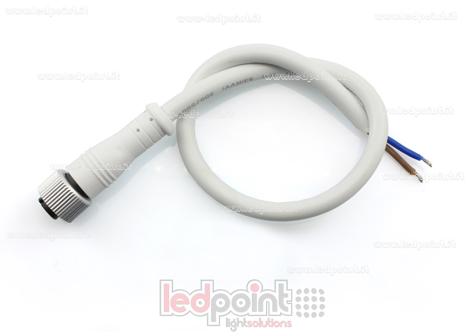 Conector hembra 2pin IP67 0,3m NEO11-CF2-WH