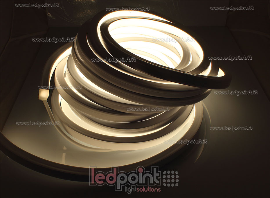 Led Neon Flex 3528 24V IP67 3000K 120led/m NEO17-300-A0312-10S