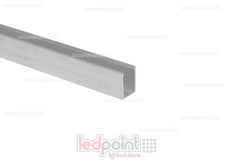 Barra de aluminio para fijar, 1m, para Led Neon Flex 6mm NEO6-ACH Barra de aluminio para fijar, 1m, para Led Neon Flex 6mm NEO6-ACH