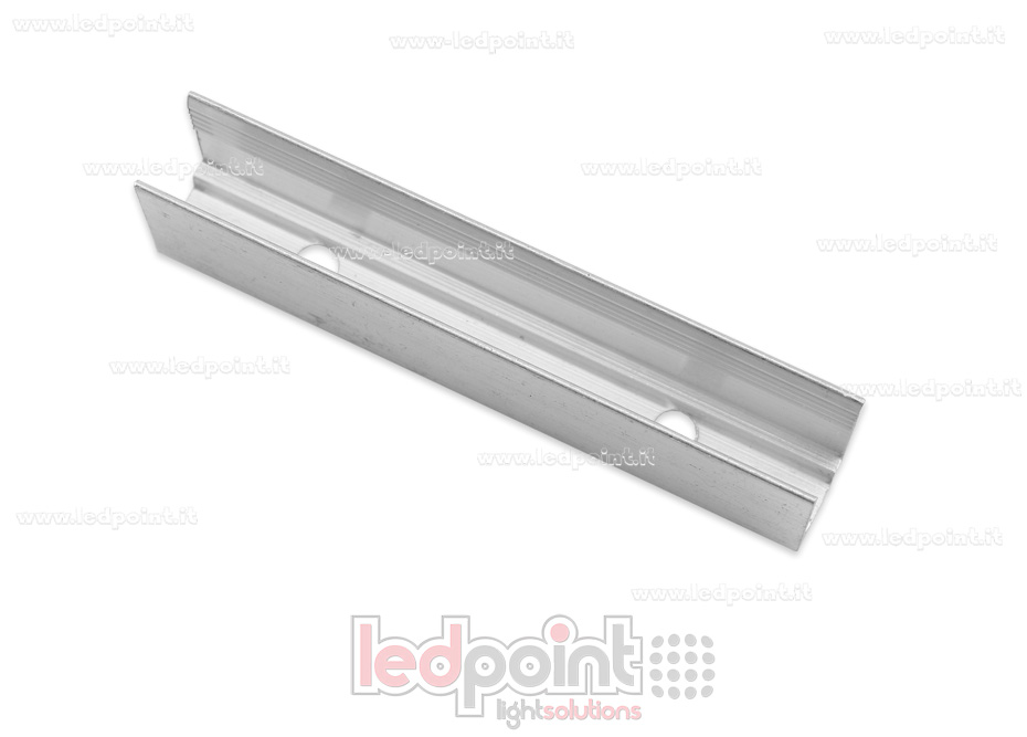 Clip de aluminio para fijar, 5cm, para Led Neon Flex 6mm NEO6-ACL Clip de aluminio para fijar, 5cm, para Led Neon Flex 6mm NEO6-ACL