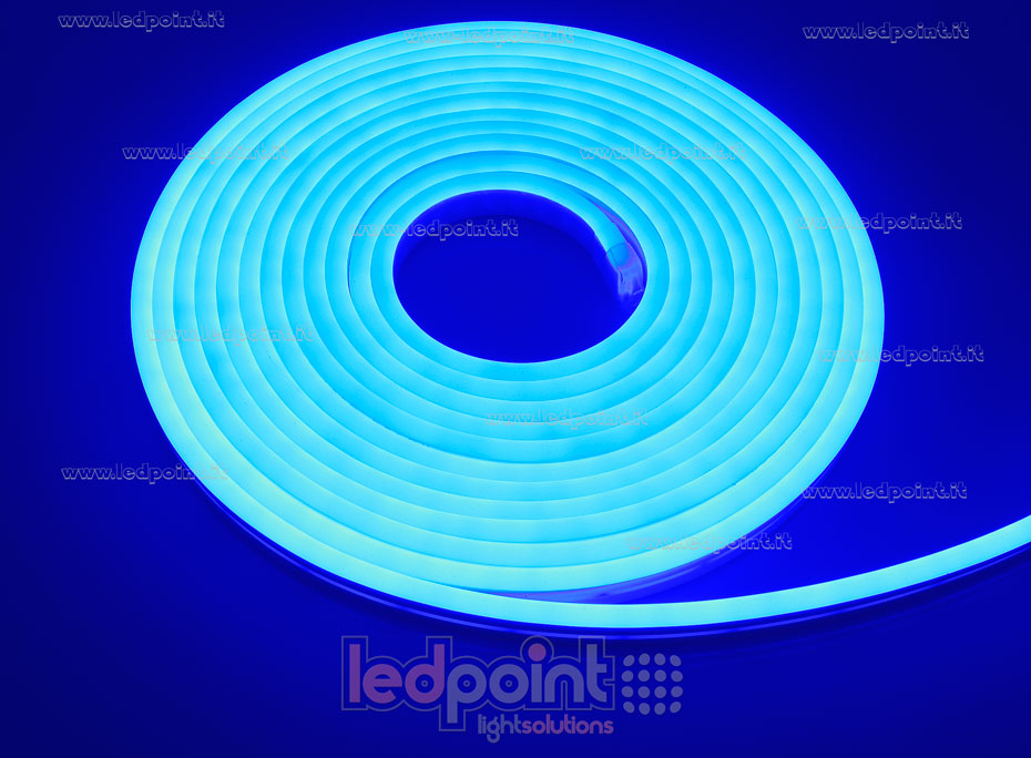 Tira NEON Led Flex 12v Azul IP65