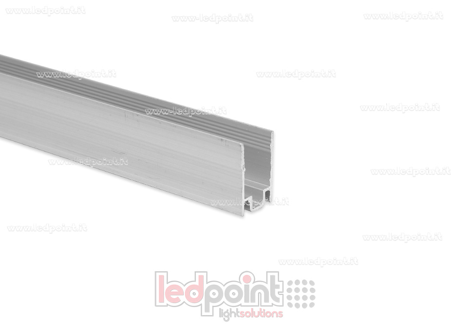 Barra de aluminio para fijar, 1m, para Led Neon Flex 8mm NEO8-ACH Barra de aluminio para fijar, 1m, para Led Neon Flex 8mm NEO8-ACH
