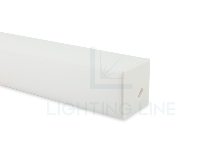 Tapa para perfil en aluminio para tiras de led PRA-AN0405L-GP-W