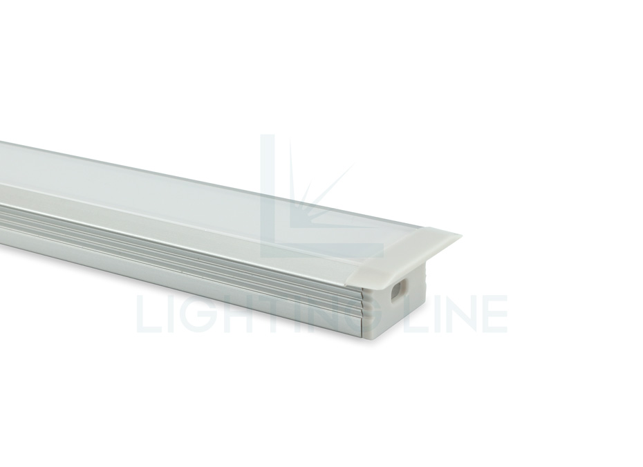 Tapa para perfil en aluminio para tiras de led PRA-RE05-GP-W Tapa para perfil en aluminio para tiras de led PRA-RE05-GP-W