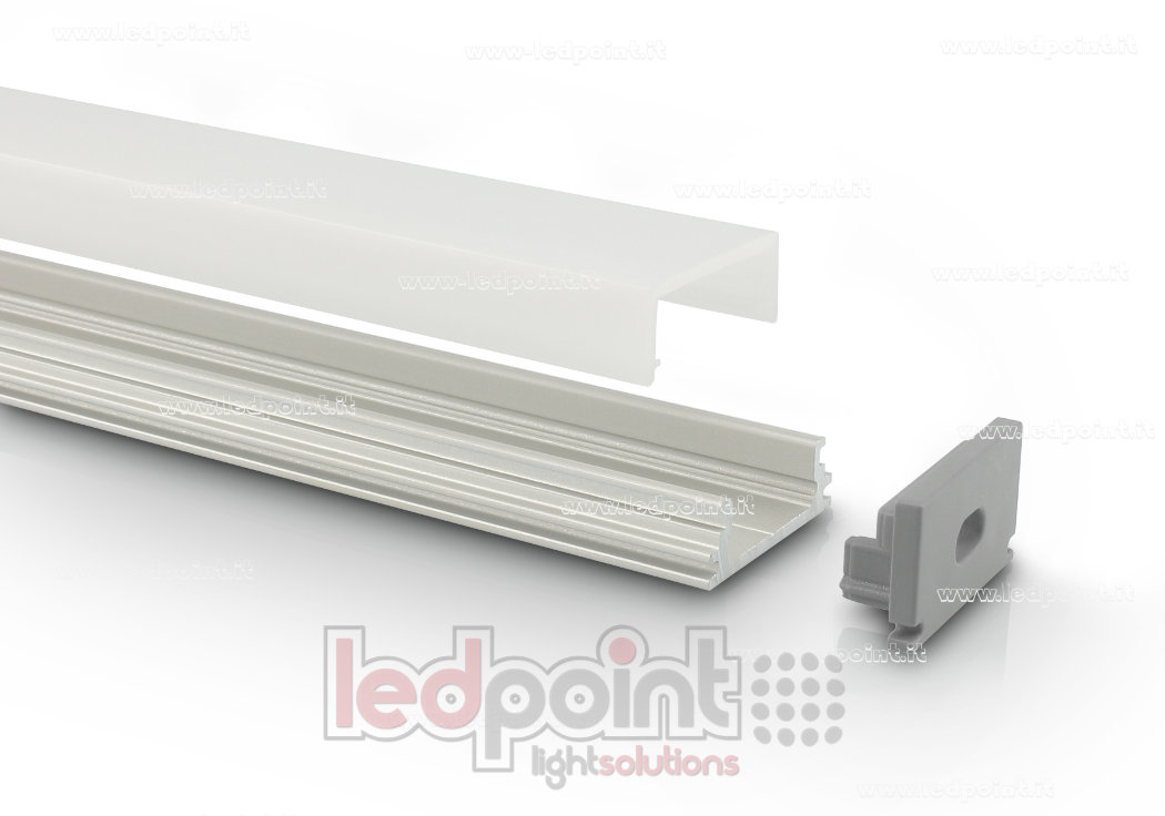 Perfil en aluminio para tiras de led PR-SLC11C
