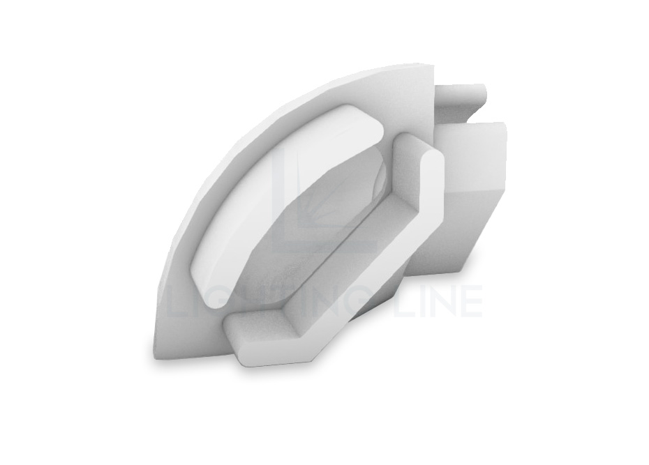 Tapa para perfil en aluminio para tiras de led PRA-A16L-ARI