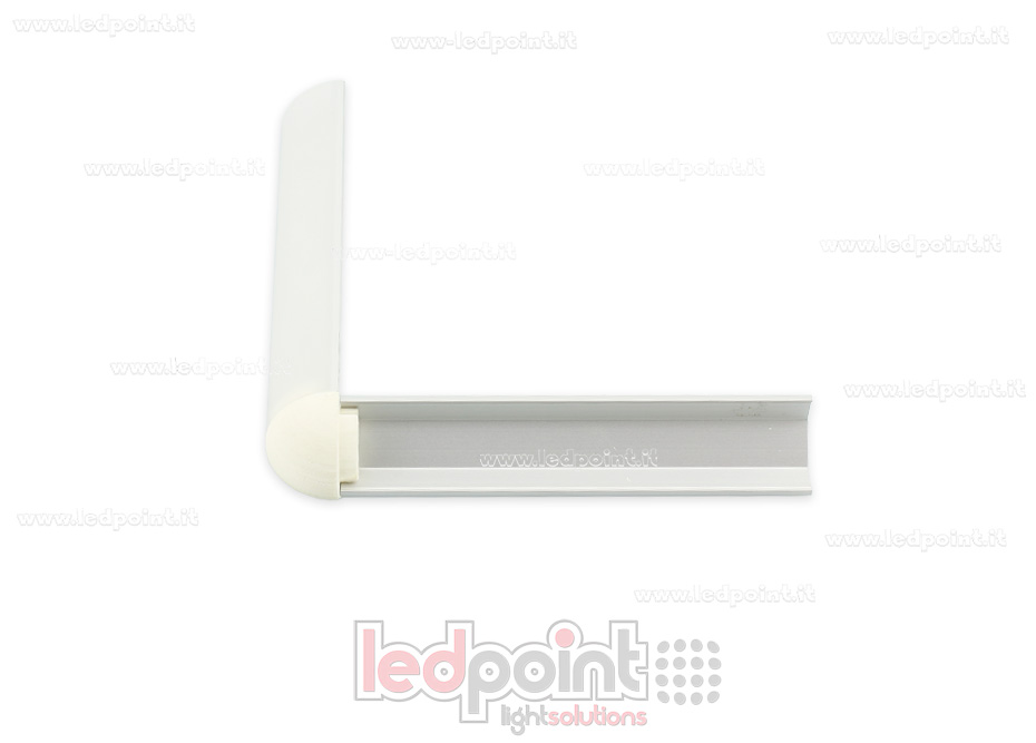 Tapa para perfil en aluminio para tiras de led PRA-A16L-3D-ARI